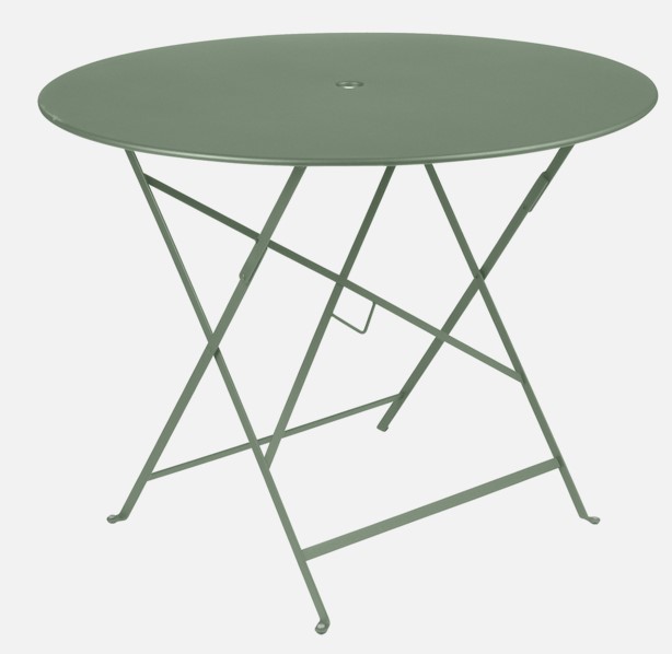 Table bistro ronde - D.96 cm de Fermob - Couleur: Blanc coton