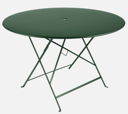 BISTRO Table ronde pliante en métal de FERMOB - Diamètre: 117 cm, TABLE, BISTRO, RONDE, 0237