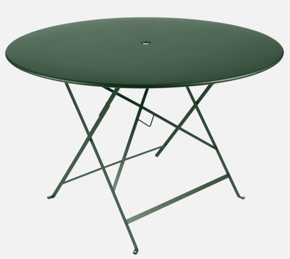 Table BISTRO ronde pliante en métal de FERMOB - Diamètre: 117 cm