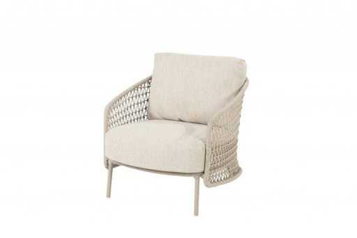 [4SO-213936] PUCCINI Fauteuil couleur latte avec 2 coussins - 4 SEASONS OUTDOOR 213936