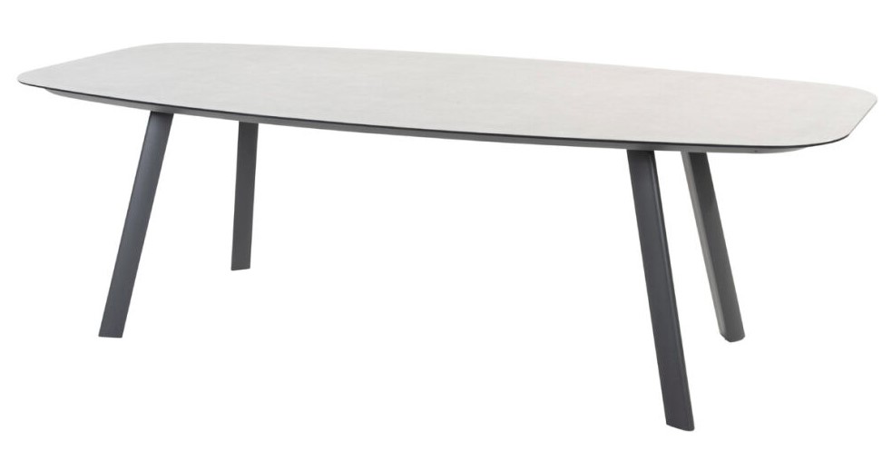 [4SO-91532] Table de jardin MANOLO en aluminium anthracite et plateau en céramique (240 x 103 cm) - TASTE by 4 SEASONS