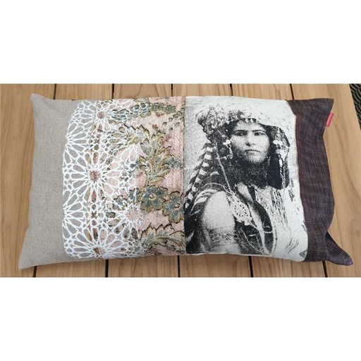 [SISSIMOROCCO COUSSIN] Housse coussin "berbere" classique - modèle unique 6 - 70 X 40 - SISSIMOROCCO, SISSIMOROCCO