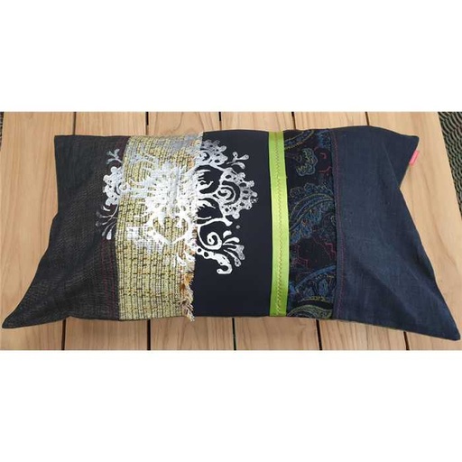 [SISSIMOROCCO COUSSIN] Housse coussin "patchwork" classique - modèle unique - 70 X 40 - SISSIMOROCCO, SISSIMOROCCO, COUSSIN