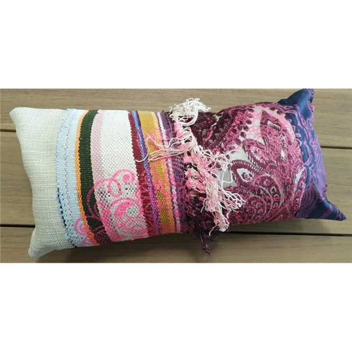 [SISSIMOROCCO COUSSIN] Housse coussin "patchwork" mini - modèle unique 1- 23 x 47 - SISSIMOROCCO