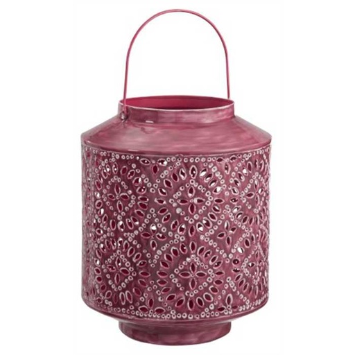 [J-LINE LANTERNE FUSH] Lanterne fushia - décoration pour le jardin - J-LINE, 5415203783882