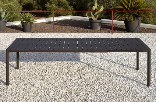 [NARDI-4966844000] TEVERE 210 - Table d'extérieur extensible  couleur "terra" de Nardi Outdoor- 211/275 cm