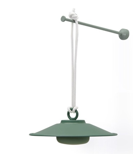 [FATBOY-106409] Lampe suspension sans fil avec abat-jour CHAP-O VERT couleur "Sage" de FATBOY