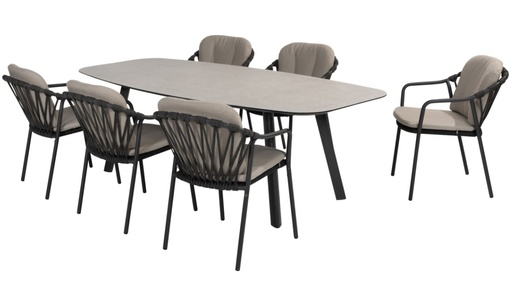 [4SO MANITOBA MANOLO] Ensemble de jardin Manitoba-Manolo anthracite de TASTE by 4 seasons outdoor 