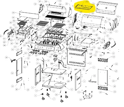 [N710-0093] Tôle d'égouttage Prestige P500 RSIB-1