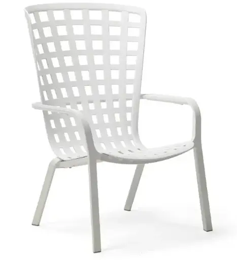 [NARDI-403000000004] Fauteuil de jardin en résine FOLIO BLANC - NARDI