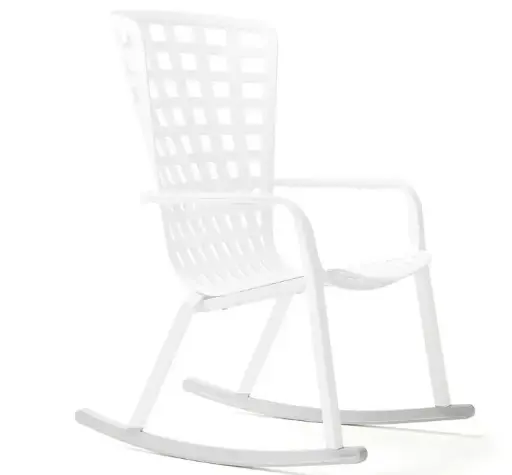 [NARDI-4029800000] Pieds arrondis pour fauteuil FOLIO rocking BLANC- NARDI KIT FOLIO ROCKING BLANC