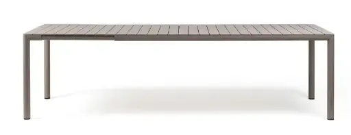 [NARDI-4965910000] TEVERE 210 - Table d'extérieur extensible  couleur "taupe" de Nardi Outdoor- 211/275 cm
