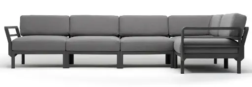 [NARDI-4018025215] Maximo 5 - salon de jardin Nardi outdoor BASALTO - LAVA Sunbrella 