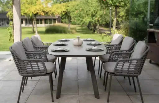 [TASTE-MANOLO PUGLIA TERRE] Ensemble de jardin Manolo-Puglia couleur:"terre" de la marque TASTE by 4 seasons outdoor 