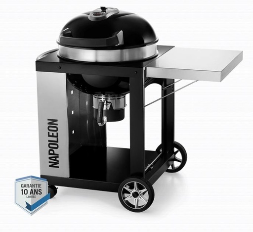 [NAPOLEON PRO22K-CART-2] Barbecue charbon de bois avec chariot - diamètre 57 cm -  PRO22K-cart - NAPOLEON