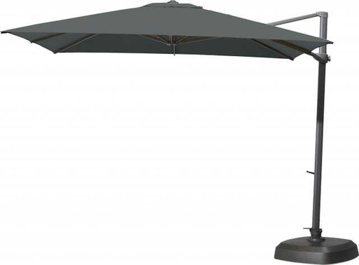 [4SO - 08458] Parasol - toile en "solefin" couleur "charcoal" - 300x300 cm - mat en aluminium anthracite - SIESTA - 4 seasons, 8718144521870, 08458, SIESTA, PARASOL