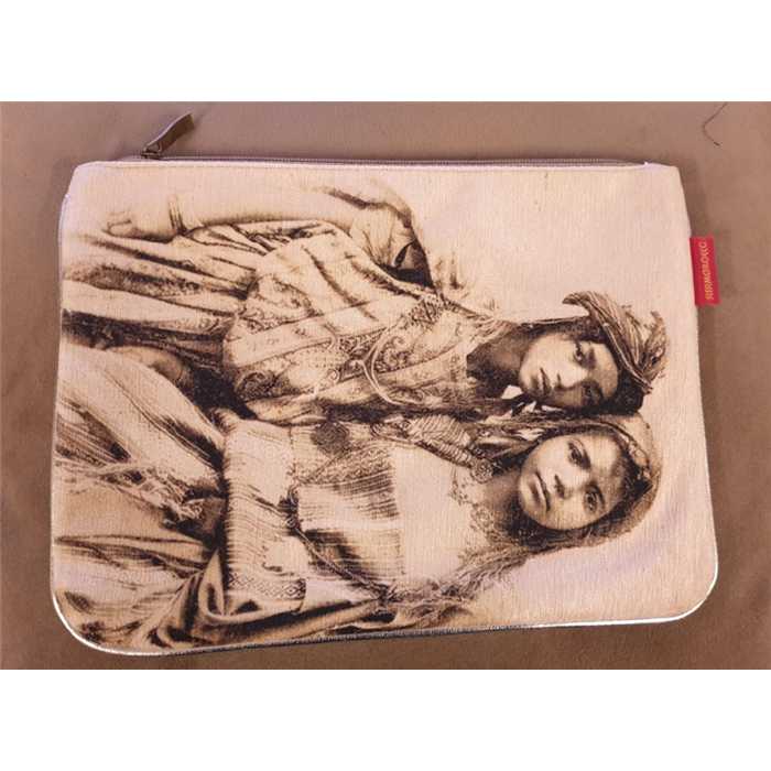 Pochette soirée ou IPAD "soeurs" - Sissimorocco - 21 x 30 cm, SISSIMOROCCO, pochette