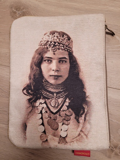 Pochette soirée ou IPAD &quot;Jamila&quot; - Sissimorocco - 21 x 30 cm