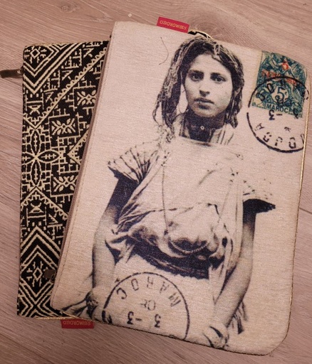 [SISSIMOROCCO POCHETTE] Pochette soirée ou IPAD - Sissimorocco - 21 x 30 cm - "Zoubida", SISSIMOROCCO, pochette