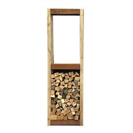 [QUOCO 30011] Etagère avec 2 étages de stockage de bois étroite en corten - Quoco Cremagliera, 30011, 8719992234318, 93030011