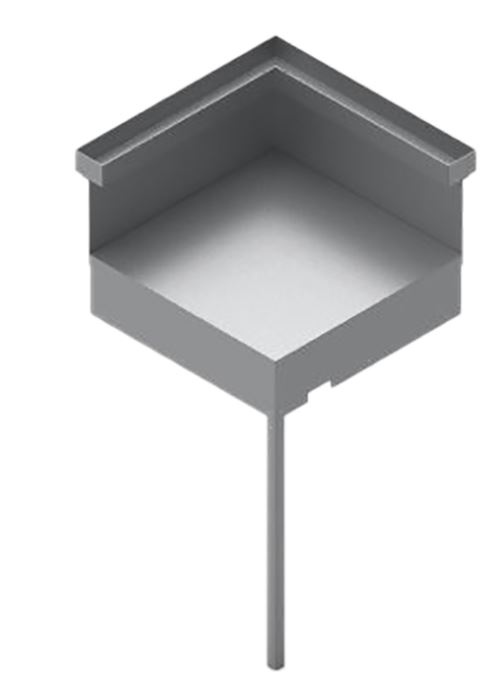 Support d’Angle Forge Adour FA-SAAF NG – Module de Jonction en Acier Noir et Gris Clair pour Cuisine Extérieure et Plancha Forge Adour