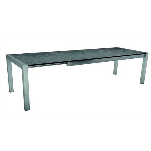 [STERN - 431729] Table extensible STERN inox avec plateau CIMENT 214(254/294)x100x75, extensible, 431729