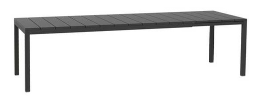 [NARDI-48252.02.000] RIO Table de jardin extensible 210/280 cm en résine de couleur anthracite - Nardi outdoor