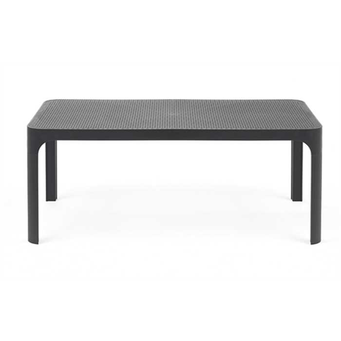 Table basse de salon de jardin en résine - couleur anthracite NET - Nardi, 4006402000, NET, 40064.02.000