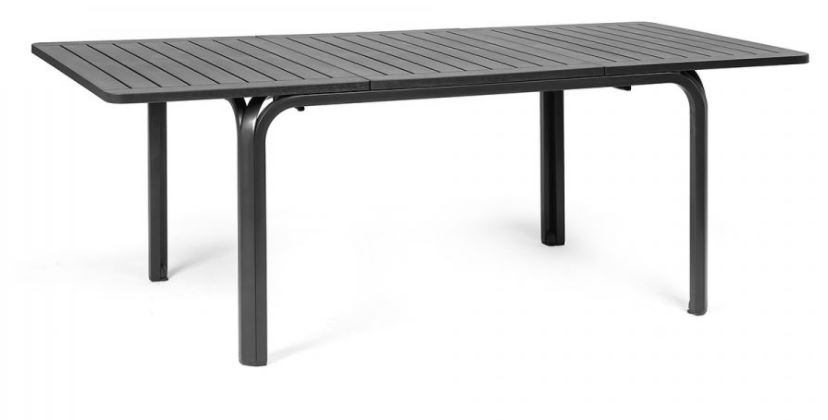 [NARDI TABLE 42752.02.000] Table de jardin extensible 140 cm en résine de couleur anthracite ALLORO - Nardi