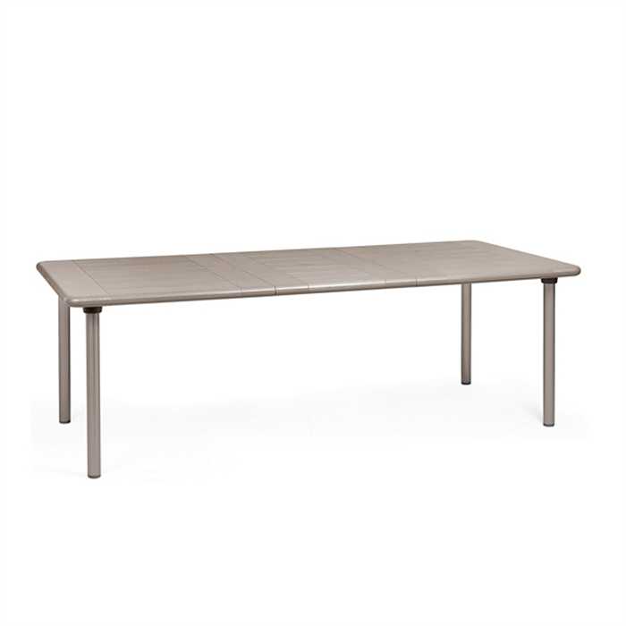 [NARDI TABLE JARDIN MAESTRALE 220] Table de jardin en résine couleur taupe MAESTRALE - pieds en aluminium - 220 cm - MAESTRALE  - Nardi