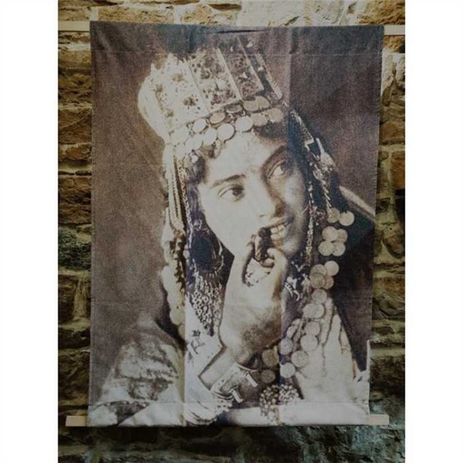 [SISSIMOROCCO TENTURE] Tenture murale - Sissimorocco - Anissa sépia - 130 x 90 cm - modèle d'exposition, SISSIMOROCCO, tenture