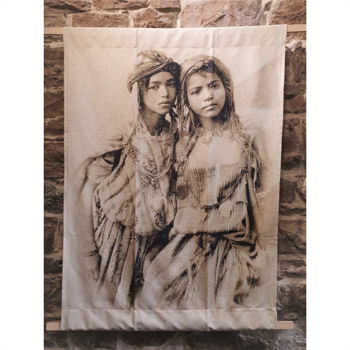 Tenture murale - Sissimorocco - soeurs sépia - 130 x 90 cm