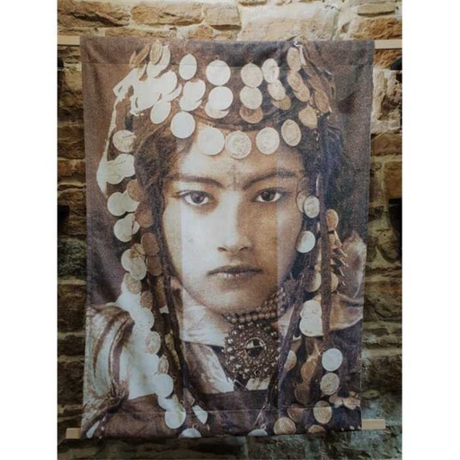 [SISSIMOROCCO TENTURE] Tenture murale - Sissimorocco - Nejma Sepia - 130 x 90 cm - modèle d'exposition, SISSIMOROCCO, tenture