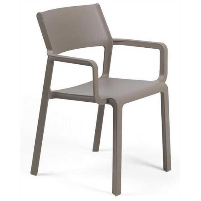 [NARDI-40250.10.000] Chaise de jardin en résine de couleur taupe - TRILL - NARDI
