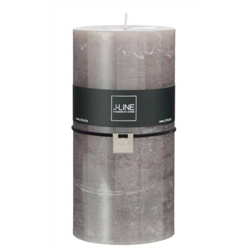 [J-LINE BOUGIE TAUPE] Bougie cylindrique taupe xxl - 140h - J-LINE, 5415203690029