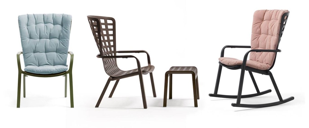 Fauteuil de jardin Nardi Folio Agave – fauteuil relax inclinable en résine pour terrasse et extérieur
