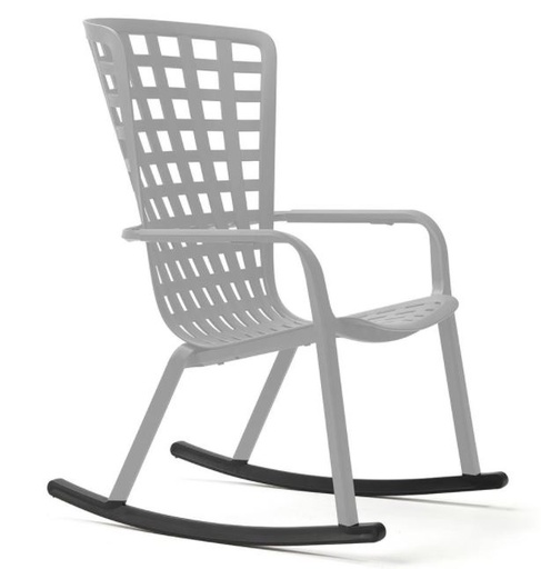 [NARDi-40298.02.000] Pieds arrondis pour fauteuil FOLIO rocking anthracite - NARDI, KIT FOLIO ROCKING ANTHRACITE