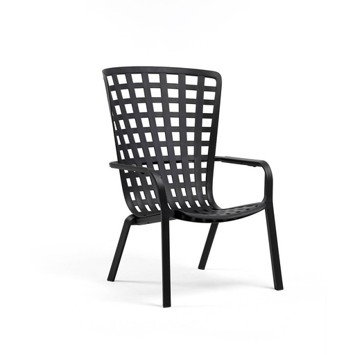 [NARDI-40300.02.000.04] Fauteuil de jardin en résine FOLIO anthracite - NARDI, 40300.02.000.04, folio anthracite