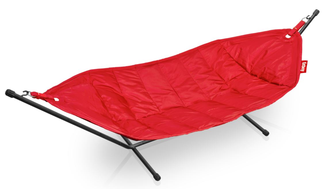 Hamac Headdemock - Deluxe(complet: sructure, hamac, coussin + housse) - ROUGE - FATBOY