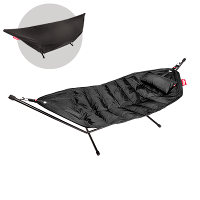 [FATBOY 100647] Hamac Headdemock - Deluxe (complet: sructure hamac coussin + housse) - NOIR - FATBOY, 8718969851909, 100647, HEADDEMOCK