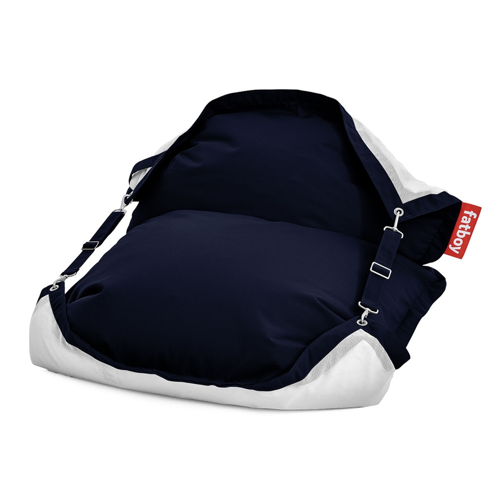 Pouf flottant Fatboy Floatzac Navy Blue – pouf de piscine et extérieur résistant à l’eau et aux UV