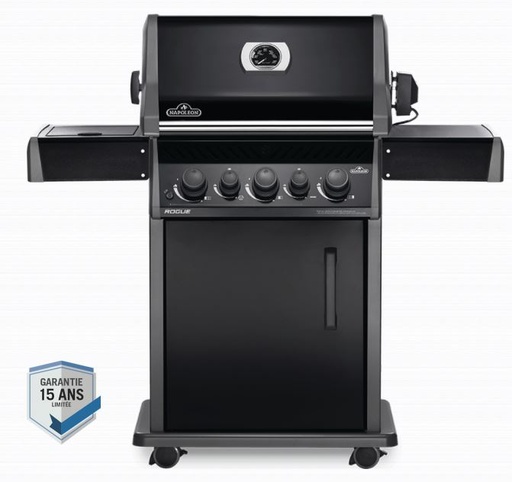 [NAPOLEON - RB425RSBPK-2-NL-A] Barbecue au gaz noir - réchaud latéral + bruleur arrière - Rôtisserie INCLUSE - ROGUE 425 RSB  NAPOLEON, RB425RSBPK