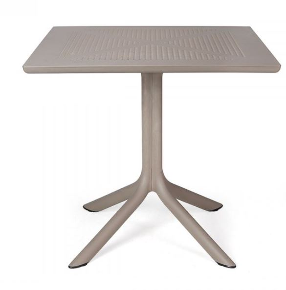 [NARDI - 40082.10.000] Table bistro CLIP 80 Nardi - couleur taupe